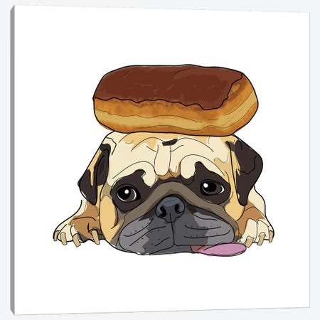 Maple Bar Dog Canvas Print #SAP88} by Sketch and Paws Canvas Artwork
