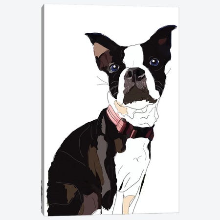 Nadias Boxer Canvas Print #SAP89} by Sketch and Paws Canvas Art