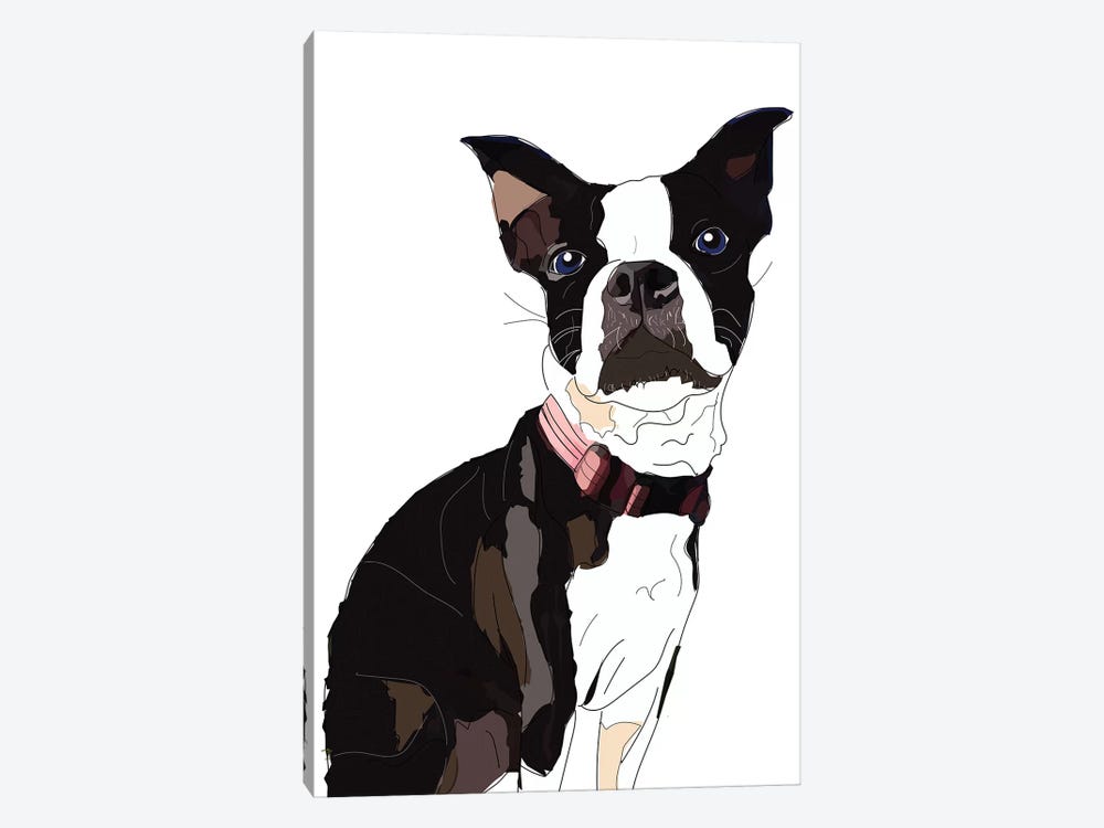 Nadias Boxer by Sketch and Paws 1-piece Canvas Wall Art