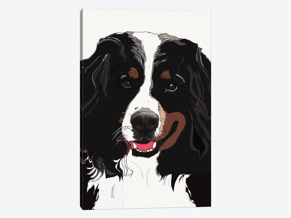 Bernese Mountain Dog I by Sketch and Paws 1-piece Canvas Artwork