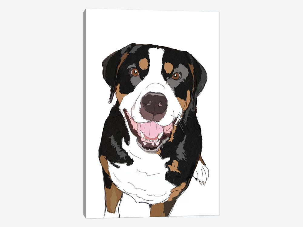 Rottweiler by Sketch and Paws 1-piece Art Print