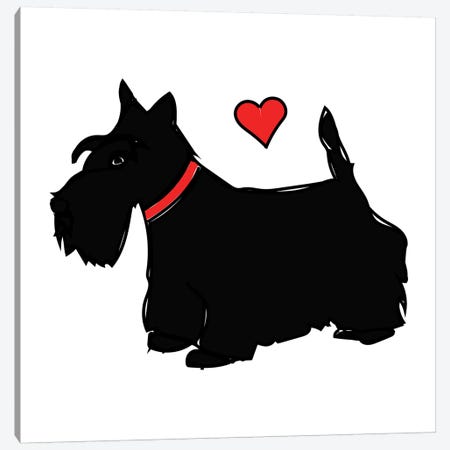 Scottie Canvas Print #SAP99} by Sketch and Paws Art Print