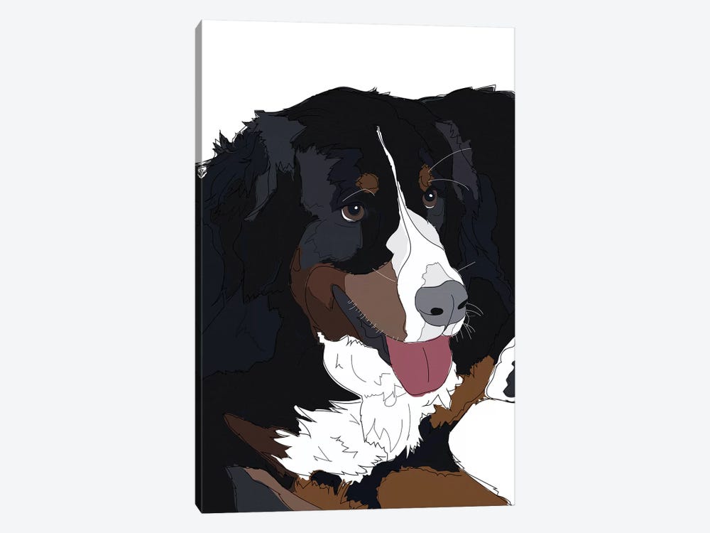 Bernese Mountain Dog II by Sketch and Paws 1-piece Art Print