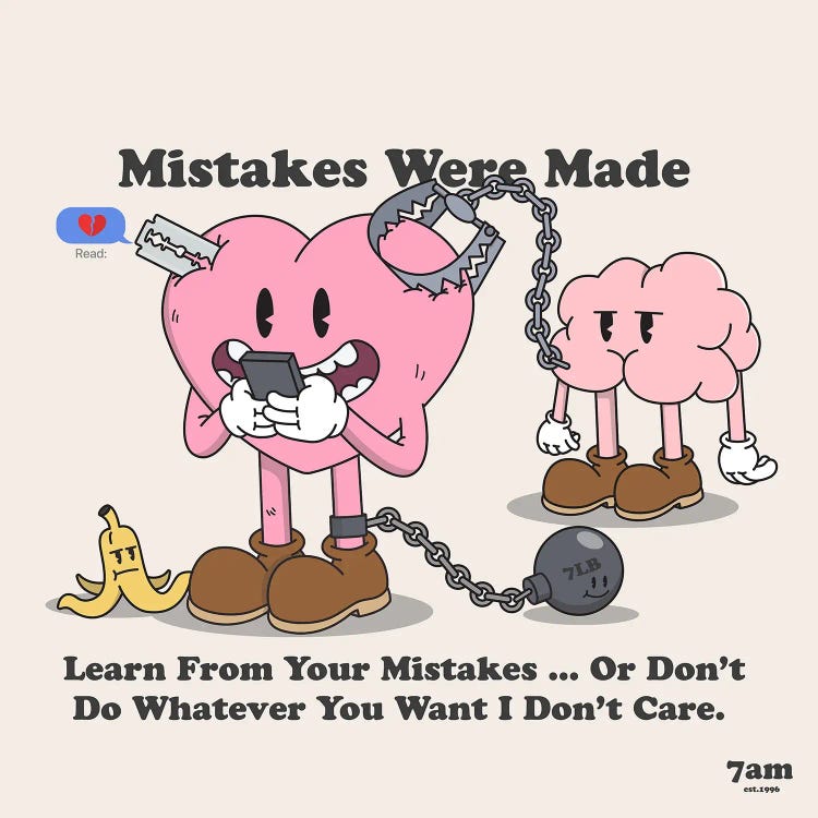 Mistakes Were Made by 7amCreations wall art