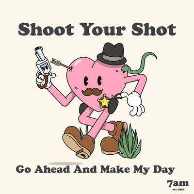 Shoot Your Shot by 7amCreations metal wall art