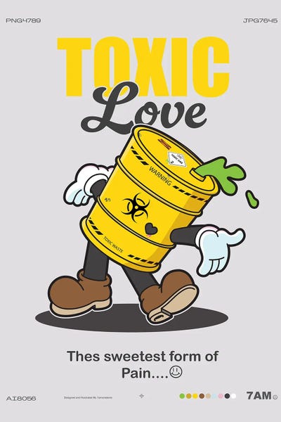 Toxic Love by 7amCreations metal wall art