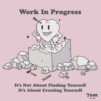 Work In Progress by 7amCreations metal wall art