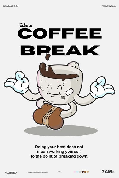 Fine Art Print: Coffee Break by 7amCreations