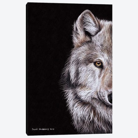 Wolf I Canvas Print #SAS114} by Sarah Stribbling Canvas Art