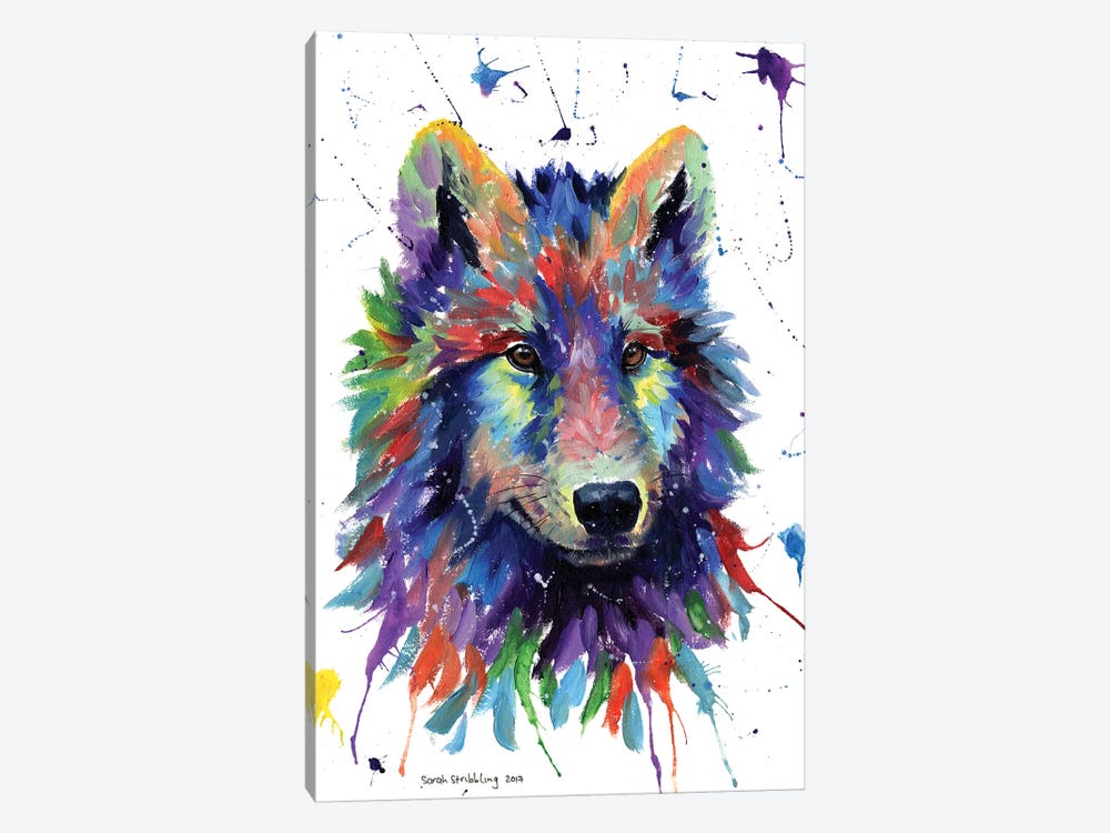 Wolf III by Sarah Stribbling 1-piece Canvas Art Print