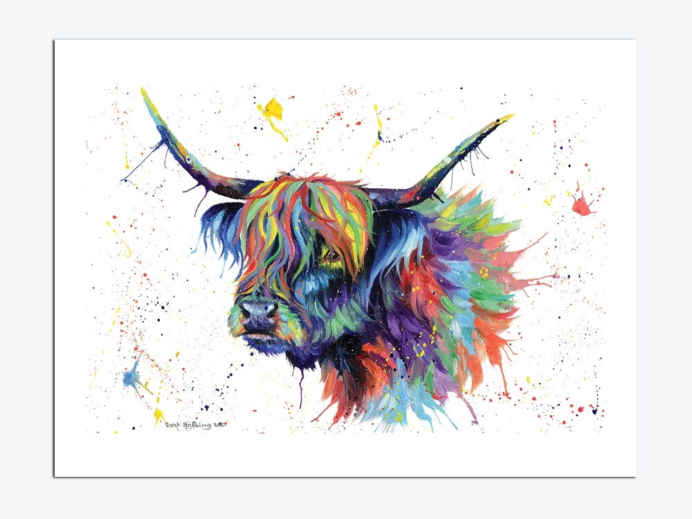 MADE TO ORDER: White Highland Cow isla Scottish Highland Cow Artist Bear 