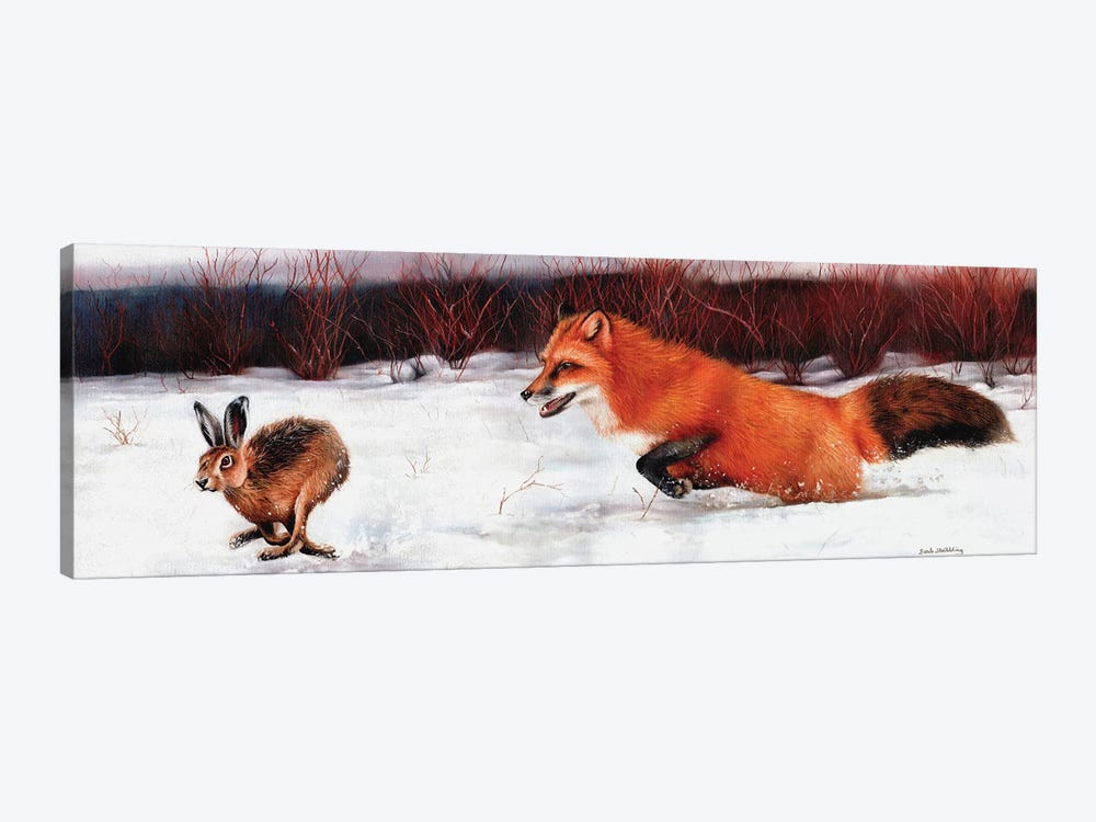 Fox And Hare by Sarah Stribbling 1-piece Canvas Art