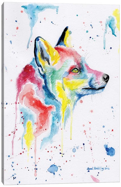 Fox Dream Canvas Art Print - Sarah Stribbling