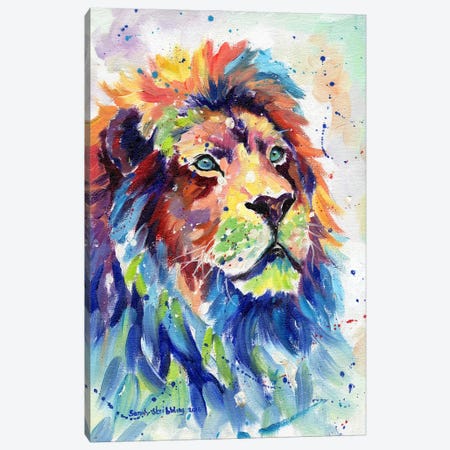 African Lion Dream Canvas Print #SAS3} by Sarah Stribbling Canvas Print