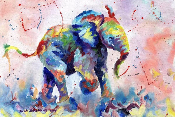 Elephants: Baby Elephant by Sarah Stribbling