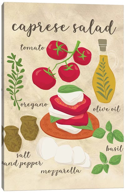 Fresh Flavors I Canvas Art Print - Italian Cuisine Art