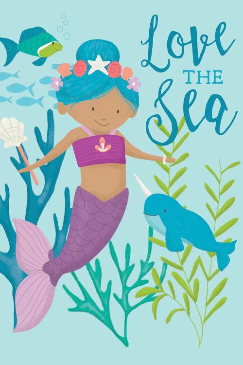 Mermaid At Heart I by Dana Saulnier wall art