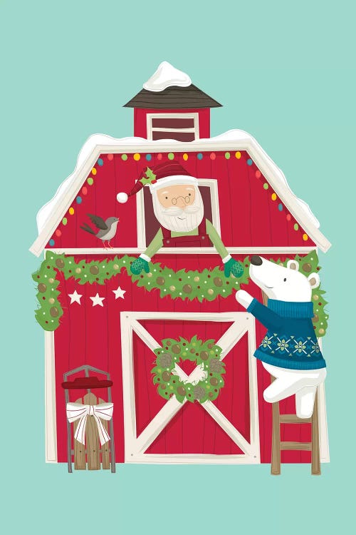 Christmas At The Cabin I by Dana Saulnier wall art