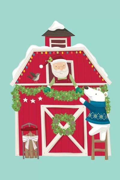 Cabins: Christmas At The Cabin I by Dana Saulnier