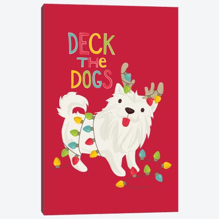 Deck The Dogs I Canvas Print #SAU22} by Dana Saulnier Art Print