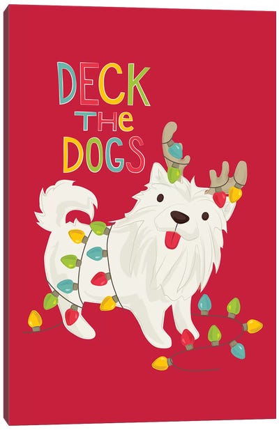 Deck The Dogs I Canvas Art Print