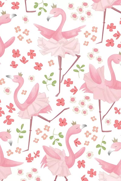 Flamingo Dreams II by Dana Saulnier canvas print