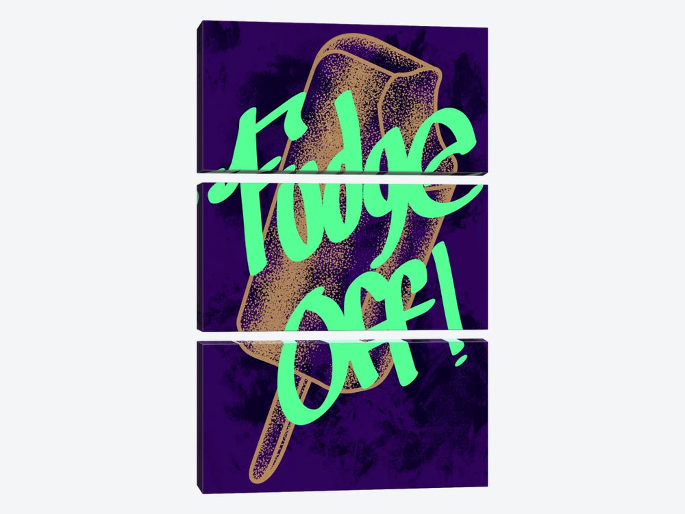 Fudge Off by 5by5collective 3-piece Canvas Art Print