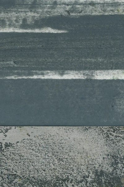 Industrial Office: Blue And Gray Horizon Abstract by Sam Ashton