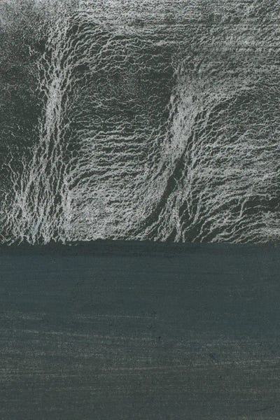 Sam Ashton: White And Gray Textured Abstract by Sam Ashton