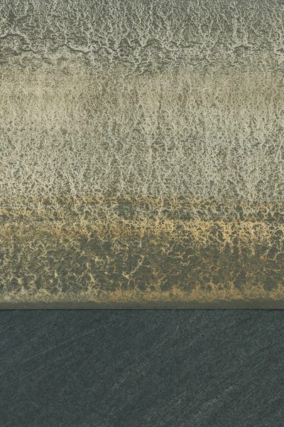 Yellow And Gray Textured Abstract by Sam Ashton canvas print