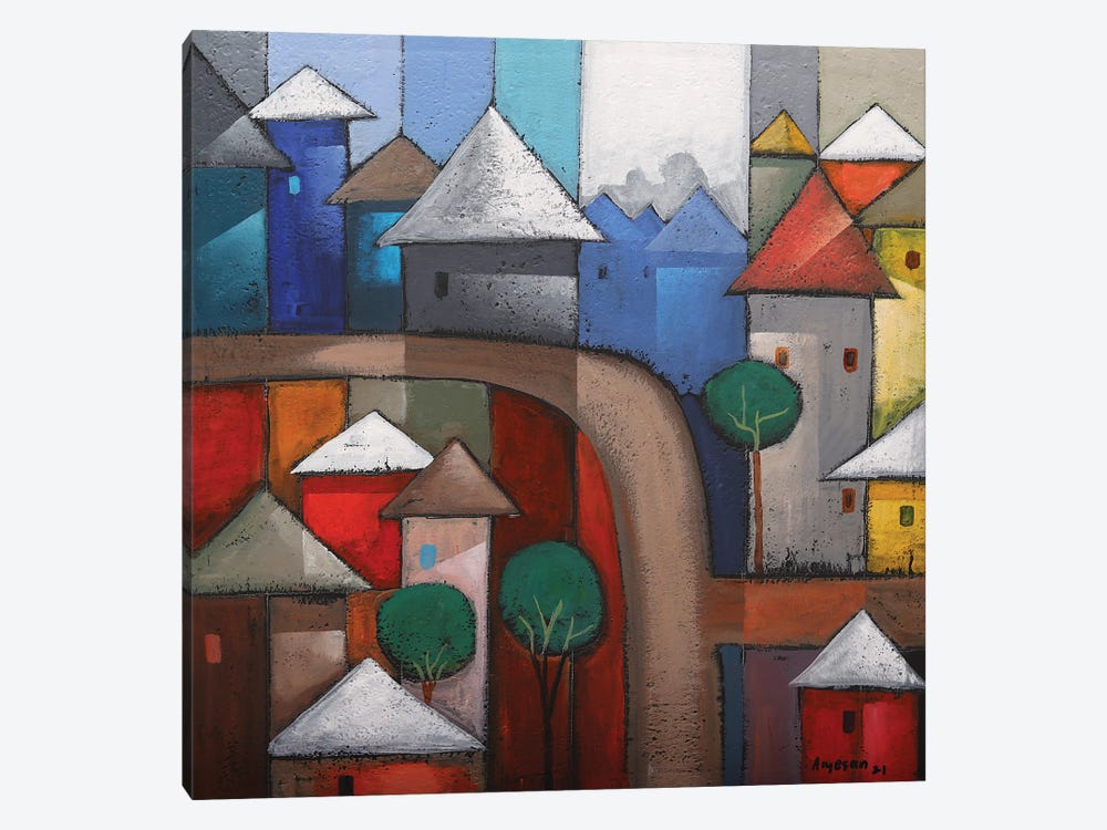 Country Side I by Segun Aiyesan 1-piece Canvas Artwork