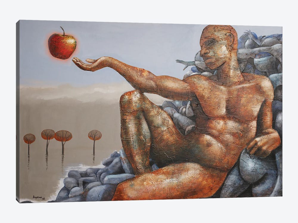 Adam’s Apple by Segun Aiyesan 1-piece Canvas Print