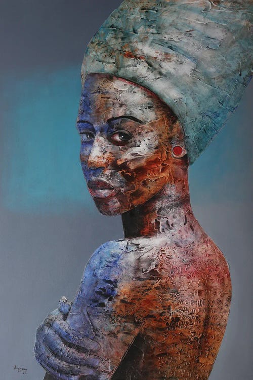 Bearer Of Tales by Segun Aiyesan wall art
