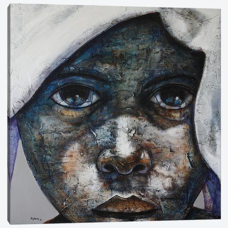 Blue Shade Canvas Print #SAY23} by Segun Aiyesan Art Print