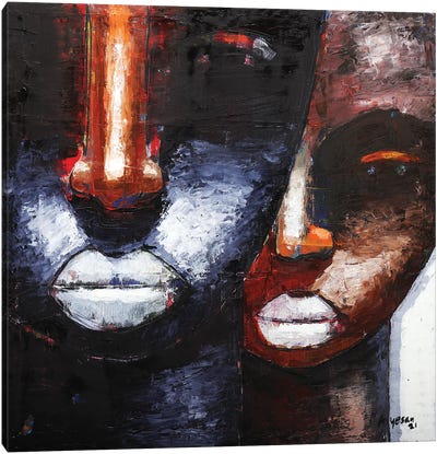 The Keepers IV Canvas Art Print - Abstract Figures Art