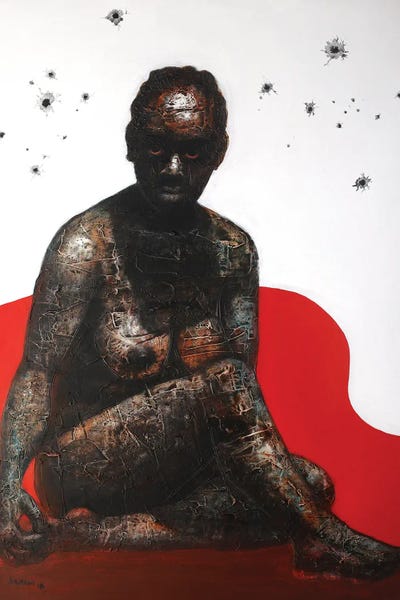 Victim To Villain by Segun Aiyesan art print