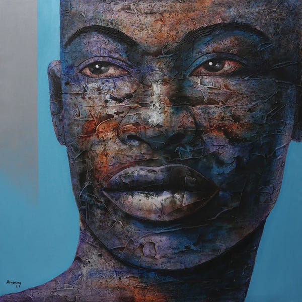 Contemporary Portraiture By Black Artists: Okunrin Meta by Segun Aiyesan