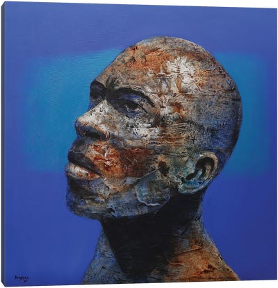 Sky-God Canvas Art Print - Contemporary Portraiture by Black Artists