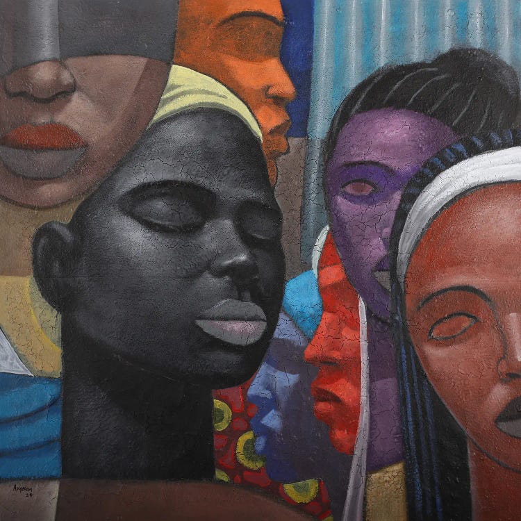 Blind love by Segun Aiyesan wall art