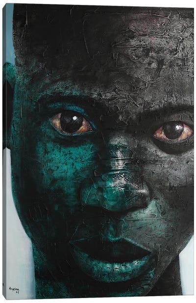Throbbing Canvas Art Print - Contemporary Portraiture by Black Artists