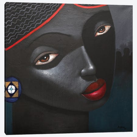 Black Goddess Canvas Print #SAY9} by Segun Aiyesan Art Print
