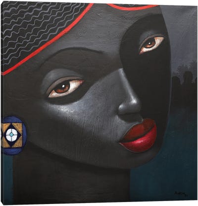 Black Goddess Canvas Art Print - Segun Aiyesan