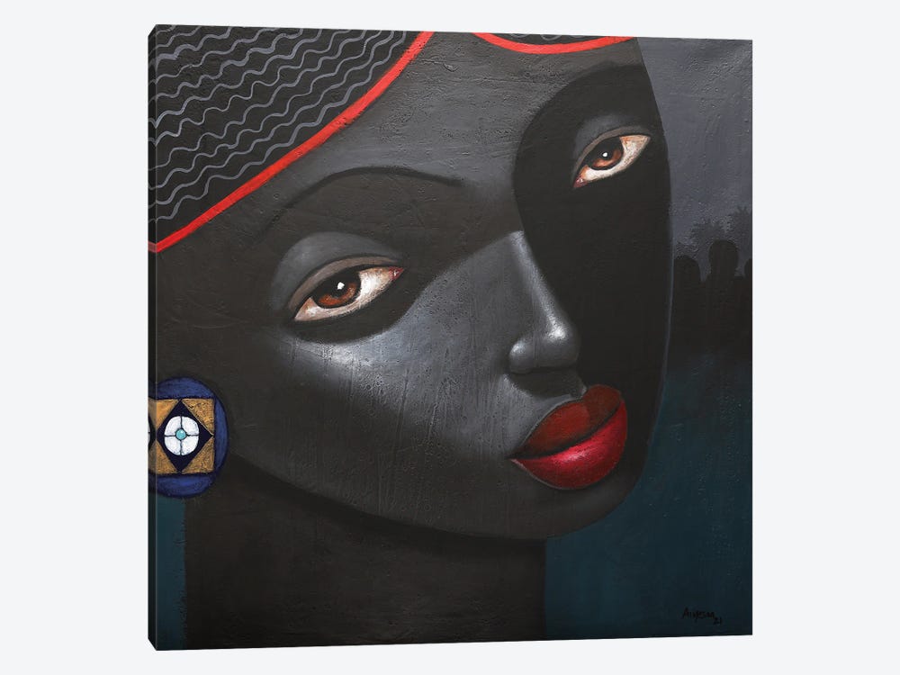 Black Goddess by Segun Aiyesan 1-piece Canvas Artwork