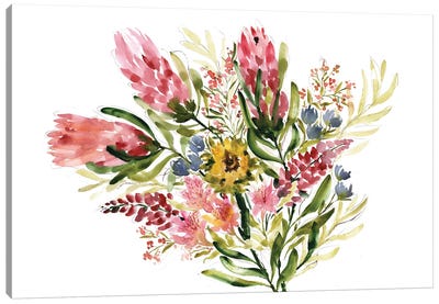 Protea Bouquet Canvas Art Print - Sara Berrenson