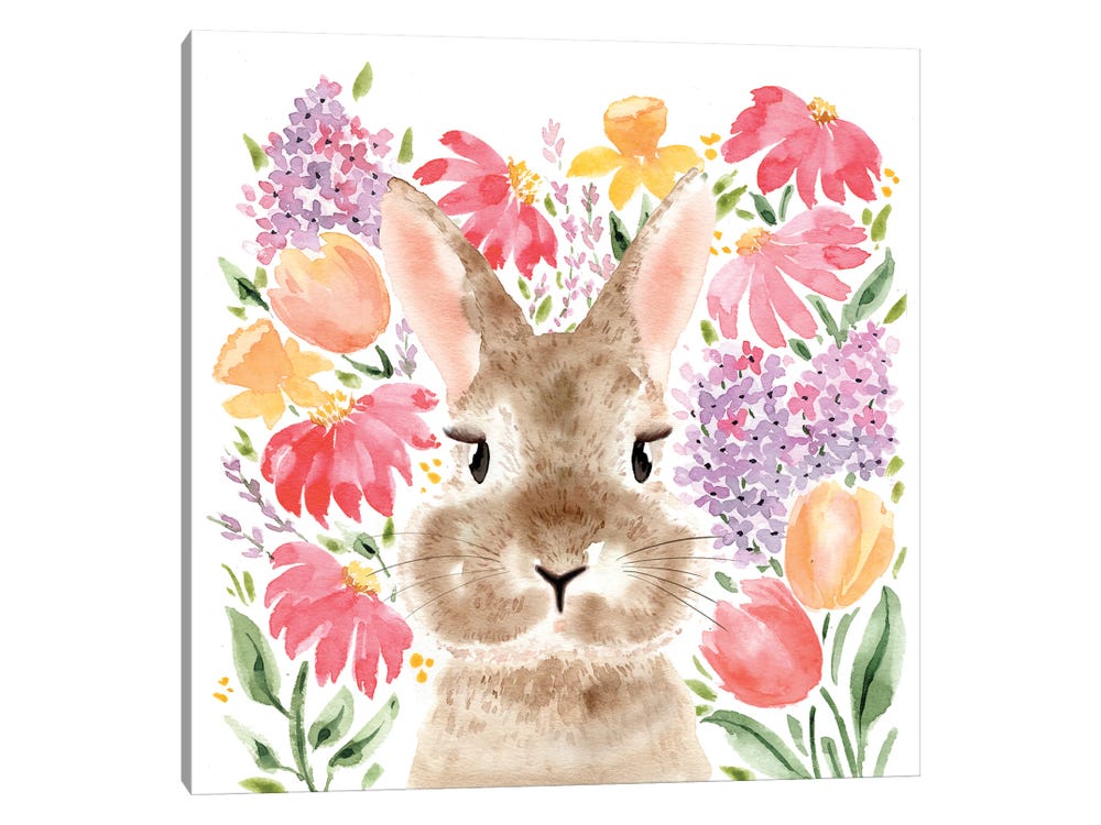 Watercolor Easter Tags / Spring Gift Tags / Bunny 