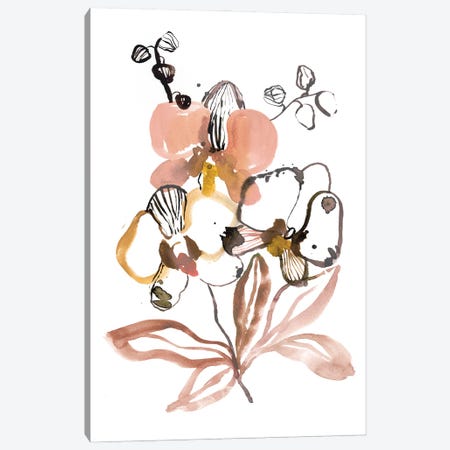 Orchids Blush Canvas Print #SBE124} by Sara Berrenson Canvas Art