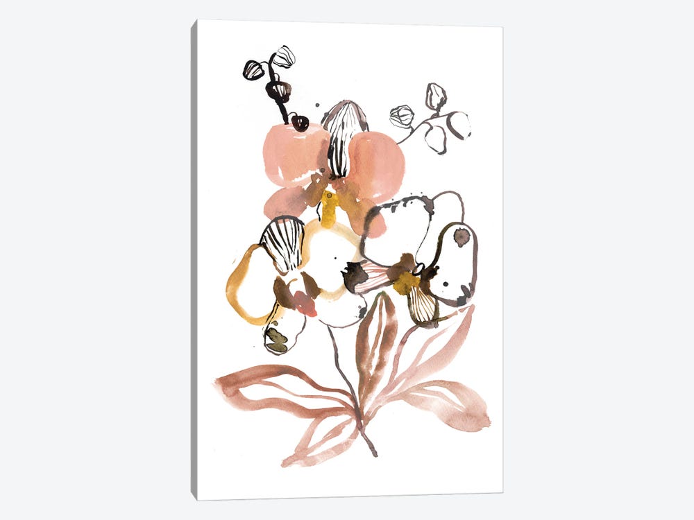 Orchids Blush by Sara Berrenson 1-piece Canvas Wall Art