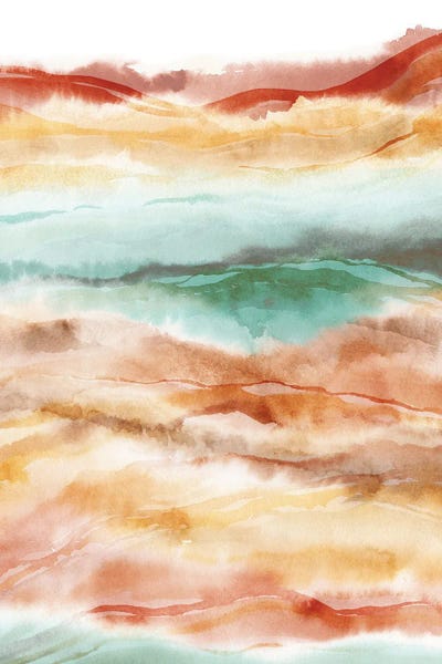 Abstract Watercolors: Painted Canyon I by Sara Berrenson