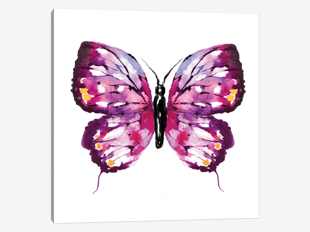 Butterfly Fuchsia 1-piece Canvas Art Print