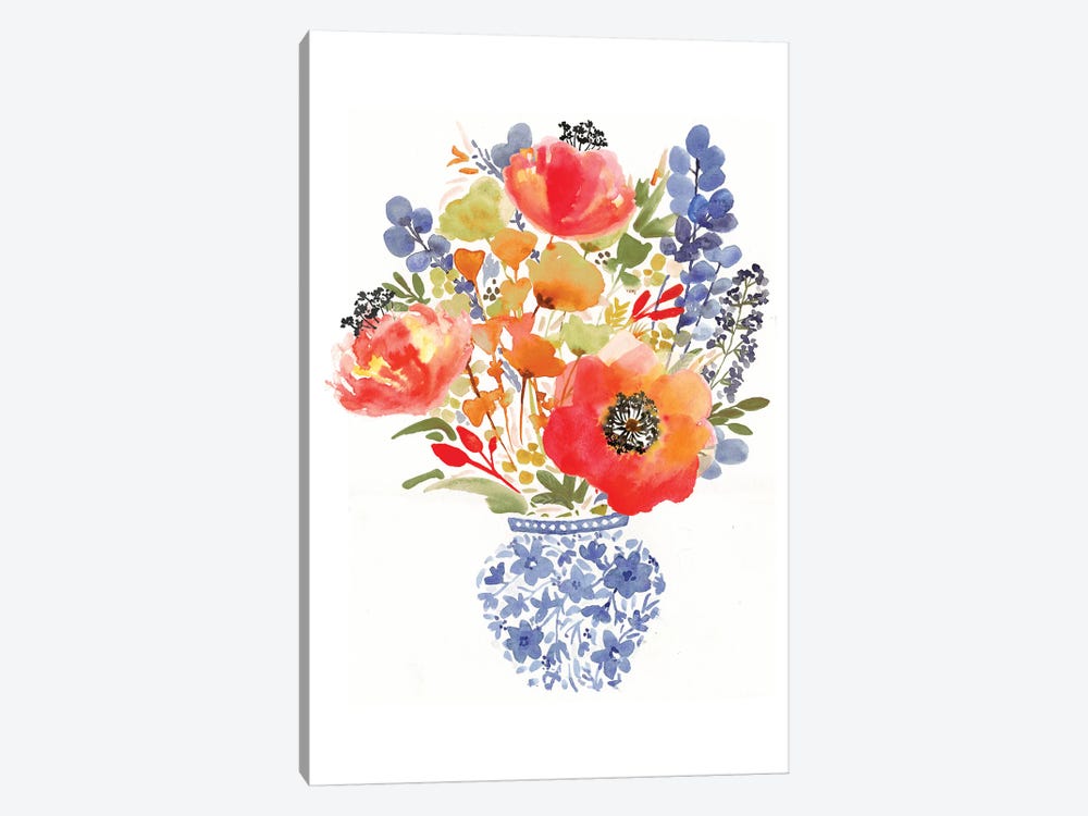Chinoiserie Poppy by Sara Berrenson 1-piece Art Print
